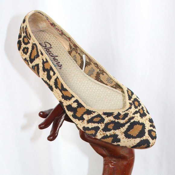 Skechers Shoes - Sketchers, Rothy Styling, Cleo Clawsome Leopard Spot Slip-On, Size 9